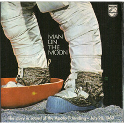 No Artist Man On The Moon - The Story In Sound Of The Apollo 11 Landing - July 20, 1969 USED VINYL 7INCH 45 RPM MONO