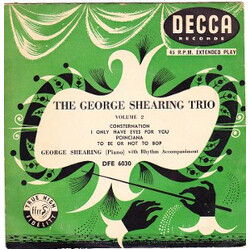 George Shearing Trio The George Shearing Trio - Vol. 2 USED VINYL 7INCH 45 RPM EP