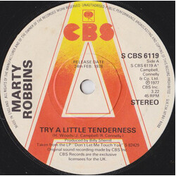 Marty Robbins Try A Little Tenderness USED VINYL 7INCH 45 RPM STEREO PROMO