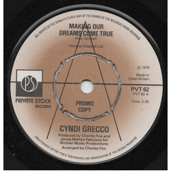 Cyndi Grecco Making Our Dreams Come True USED VINYL 7INCH PROMO