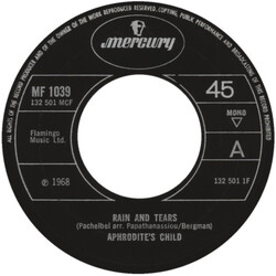 Aphrodite's Child Rain And Tears USED VINYL 7INCH 45 RPM MONO