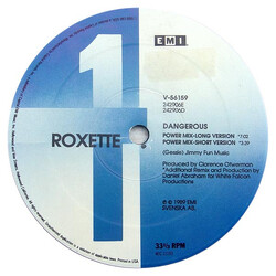 Roxette Dangerous USED VINYL 12INCH 33 S RPM MISPRINT