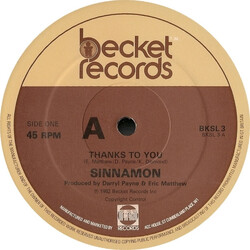 Sinnamon Thanks To You Vinyl 12" USED