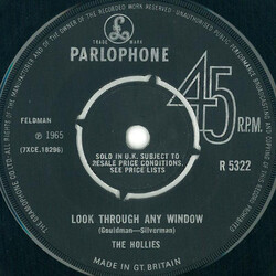 The Hollies Look Through Any Window USED VINYL 7INCH 45 RPM