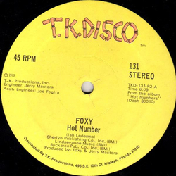Foxy Hot Number Vinyl 12" USED