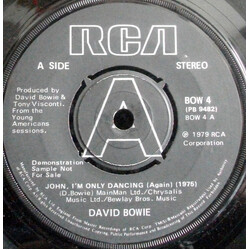David Bowie John, I'm Only Dancing (Again) (1975) USED VINYL 7INCH SINGLE PROMO STEREO