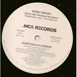 Bobby Brown / Whitney Houston Something In Common USED VINYL 12INCH 33 S RPM SINGLE PROMO