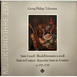 Georg Philipp Telemann Suite F-moll • Blockflötensuite A-moll (Suite In F Minor • Recorder Suite In A Minor) Ca. 1715-1720 Vinyl LP USED