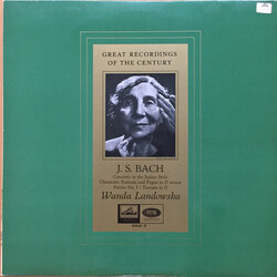 Wanda Landowska Great Recordings Of The Century - J.S. Bach Vinyl LP USED