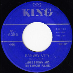 James Brown & The Famous Flames Kansas City / Stone Fox VINYL 7" USED