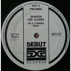 Sharon Dee Clarke He's Coming Back USED VINYL 12INCH 45 RPM PROMO STEREO