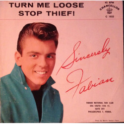 Fabian (6) Turn Me Loose / Stop Thief! USED VINYL 7INCH 45 RPM SINGLE