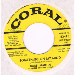 Bobbi Martin Don't Take It Out On Me / Something On My Mind USED VINYL 7INCH 45 RPM PROMO