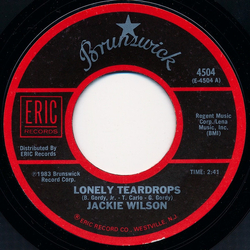 Jackie Wilson Lonely Teardrops / Night Vinyl 7" USED