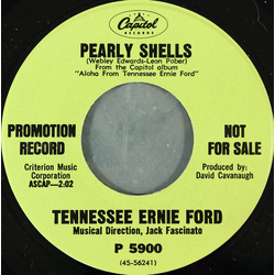 Tennessee Ernie Ford Pearly Shells / Lahaina Luna Vinyl 7" USED