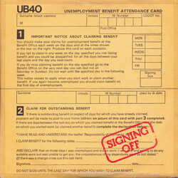 UB40 Signing Off Vinyl LP USED