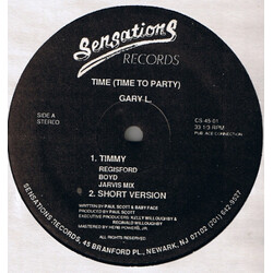 Gary L. Time (Time To Party) Vinyl 12" USED