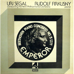 Uri Segal / New Philharmonia Orchestra / Rudolf Firkušný / Ludwig van Beethoven Piano Concerto No. 5 E Flat Maj. Opus 73 - Emperor Vinyl LP USED