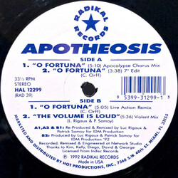 Apotheosis O Fortuna VINYL 12" USED
