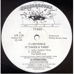 Tyree Cooper T's Revenge It Takes A Thief USED VINYL 12INCH 33 S RPM