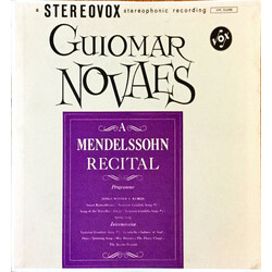 Guiomar Novaes A Mendelssohn Recital Vinyl LP USED
