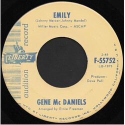 Eugene McDaniels Emily / (There Goes) The Forgotten Man USED VINYL 7INCH 45 RPM SINGLE PROMO