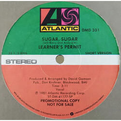 Learner's Permit Sugar, Sugar USED VINYL 12INCH 33 S RPM PROMO