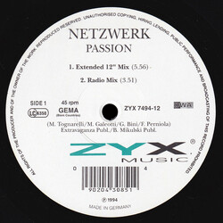 Netzwerk Passion VINYL 12" USED