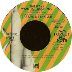 Captain And Tennille The Way I Want To Touch You / Love Will Keep Us Together USED VINYL 7INCH SINGLE 45 RPM