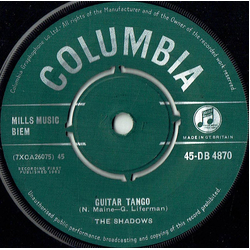 The Shadows Guitar Tango Vinyl 7" USED
