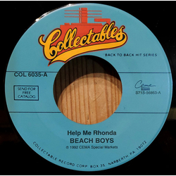 The Beach Boys Help Me Rhonda / Surfin' Safari Vinyl 7" USED