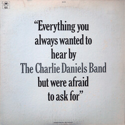 The Charlie Daniels Band "Everything You Always Wanted To Hear By The Charlie Daniels Band But Were Afraid To Ask For" Vinyl LP USED