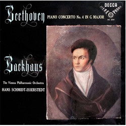 Ludwig van Beethoven / Wilhelm Backhaus / Wiener Philharmoniker / Hans Schmidt-Isserstedt Piano Concerto No. 4 In G Major Vinyl LP USED