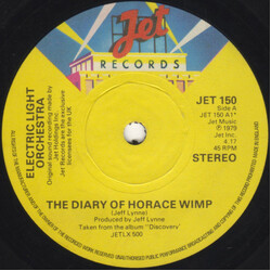 Electric Light Orchestra The Diary Of Horace Wimp USED VINYL 7INCH 45 RPM SINGLE STEREO