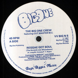 The Big One Crew / Longsy D / Cut Master M.C. Reggae Got Soul / Hip Hop Reggae Vinyl 12" USED