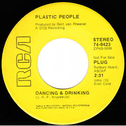 Plastic People (3) Dancing And Drinking Vinyl 7" USED