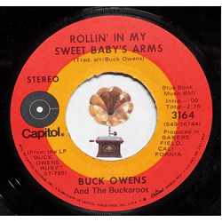 Buck Owens And His Buckaroos Rollin' In My Sweet Baby's Arms Vinyl 7" USED