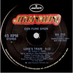 Con Funk Shun Love's Train / You Are The One USED VINYL 12INCH 45 RPM PROMO STEREO