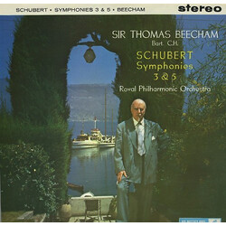 Franz Schubert / Sir Thomas Beecham / The Royal Philharmonic Orchestra Symphonies Nos. 3 And 5 Vinyl LP USED