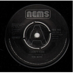 The Boys (2) I Don't Care USED VINYL 7INCH SINGLE PROMO