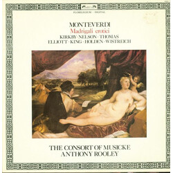 Claudio Monteverdi / The Consort of Musicke / Anthony Rooley Madrigali Erotici Vinyl LP USED
