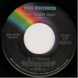 B.J. Thomas Don't Worry Baby USED VINYL 7INCH SINGLE 45 RPM