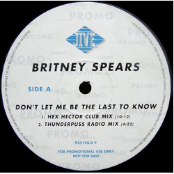 Britney Spears Don't Let Me Be The Last To Know Vinyl 12" USED