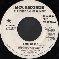 Tony Carey The First Day Of Summer USED VINYL 7INCH 45 RPM PROMO