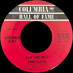 Pink Floyd Run Like Hell / Comfortably Numb USED VINYL 7INCH 45 RPM STEREO