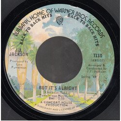 J.J. Jackson But It's Alright / Four Walls (Three Windows And Two Doors) USED VINYL 7INCH 45 RPM STYRENE