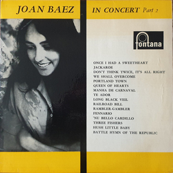 Joan Baez Joan Baez In Concert Part 2 Vinyl LP USED