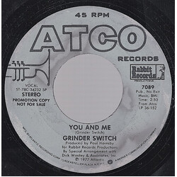 Grinderswitch You And Me USED VINYL 7INCH 45 RPM PROMO STEREO MONO