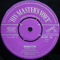 Ella Fitzgerald Manhattan USED VINYL 7INCH 45 RPM