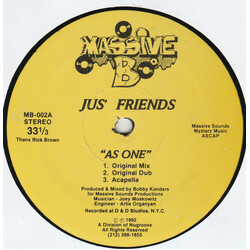 Jus' Friends As One VINYL 12" USED